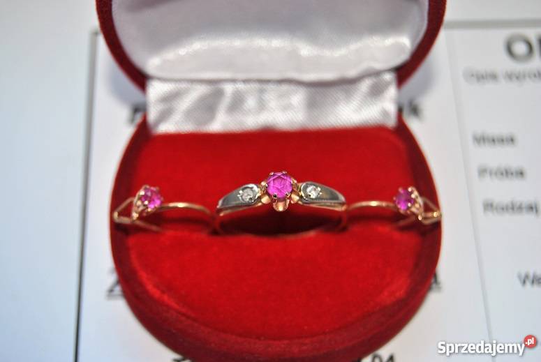 OKAZJA Sprzedam złoty pierścionek i kolczyki Tarnów