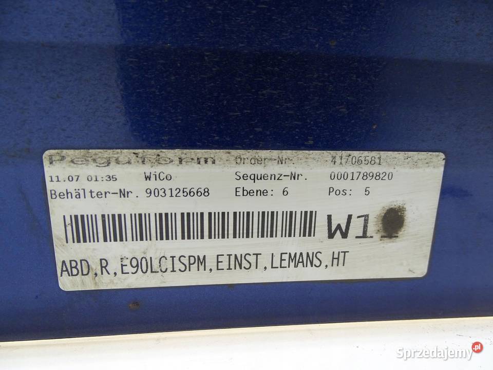 LISTWA PROGOWA PRAWA NAKŁADKA PRAWY BMW E91 M osobowe