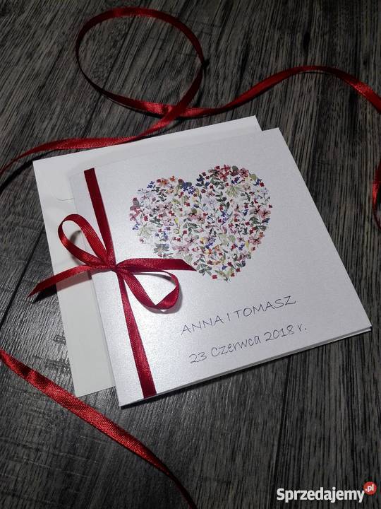 Zaproszenia ślubne z personalizacją Limanowa
