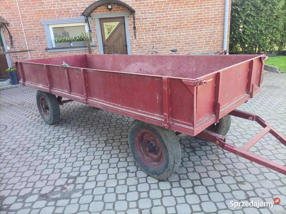 Przyczepa ciągnikowa stalowa idealny stan nieuszkodzony Sonina