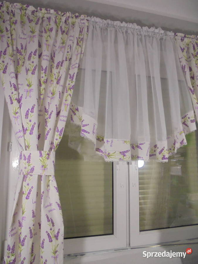 komplet lawenda 270134 firanka wys 78 przezroczysty