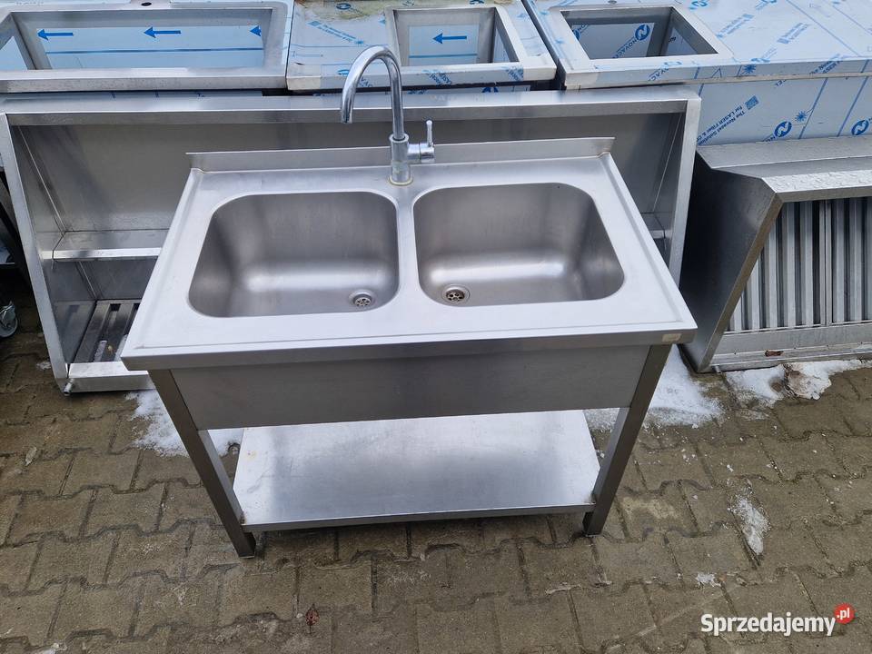 Zlew Gastronomiczny 2 Komorowy Z Półką 1006085 Ostrów Wielkopolski