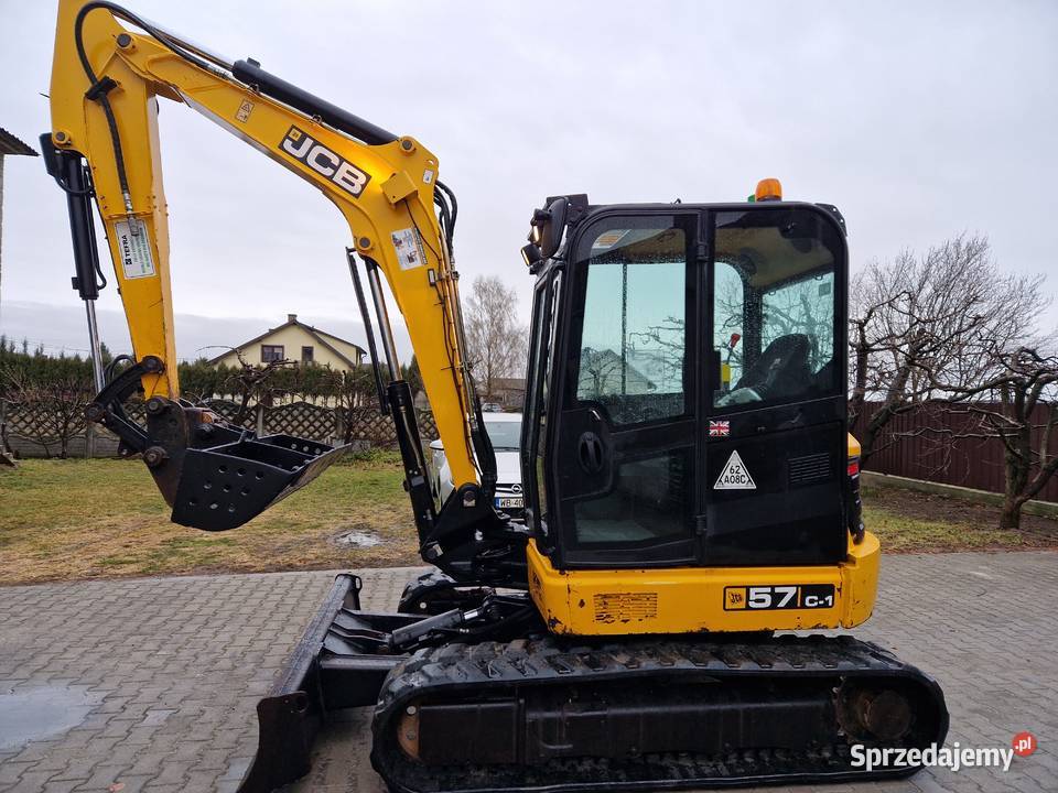 Minikoparka JCB 57c1 2016r 55 tony hydrauliczne Maszyny budowlane Ryżki