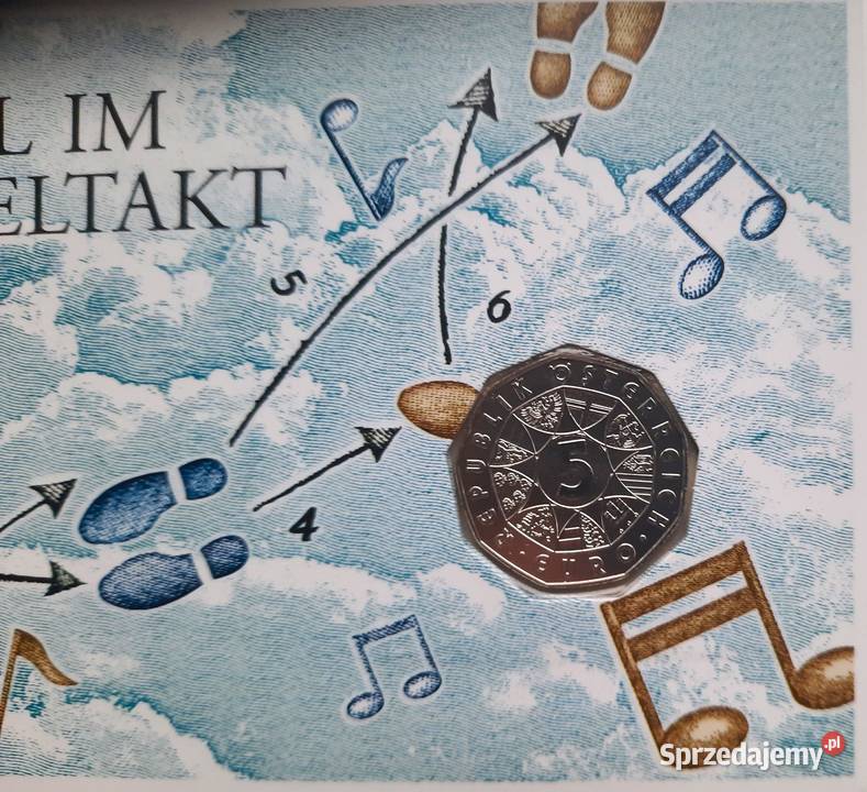 Moneta 5 Euro Austria Ag 2012 II śląskie Gliwice