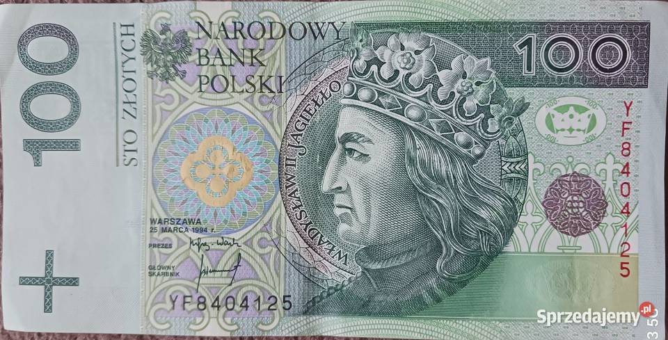 100 Władysław II Jagiełłoseria zastępcza Konin