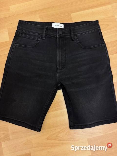 Spodenki męskie 32 jeansowe czarne krótkie Częstochowa