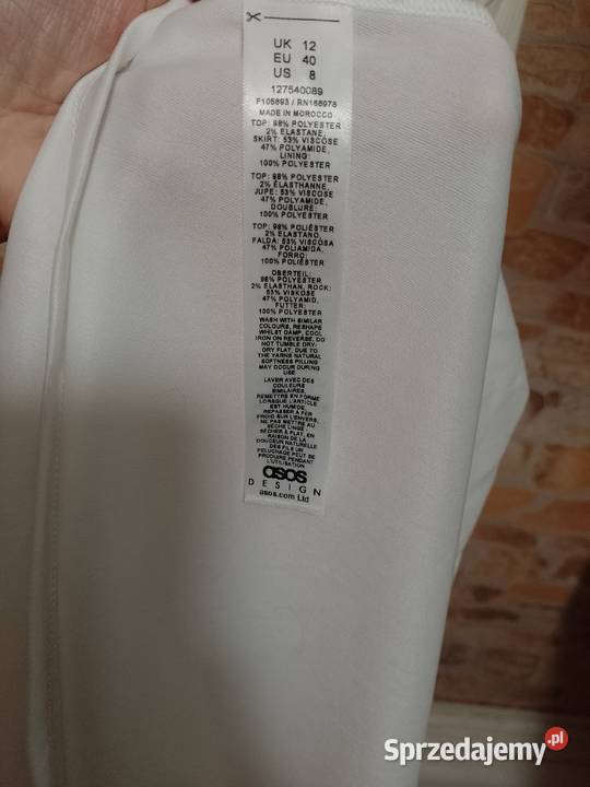 40L ASOS DesignDługa kremowa letnia sukienka Kraków sprzedam