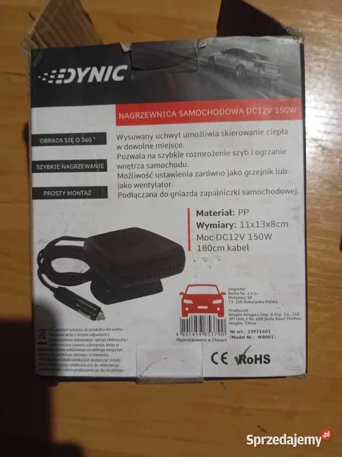 Nagrzewnica samochodowa pod zapalniczke dolnośląskie
