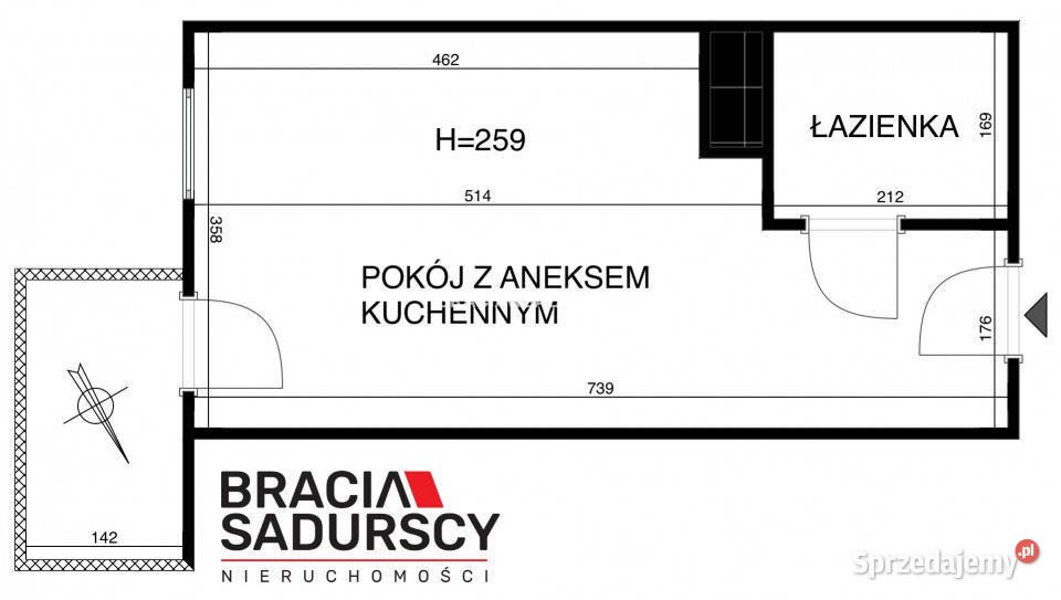 Mieszkanie sprzedam Kraków 255 metrów 1pokojowe