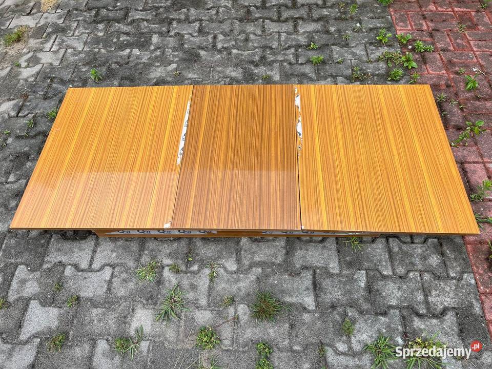 Rozkładany stół PRL stan 80 x 130180