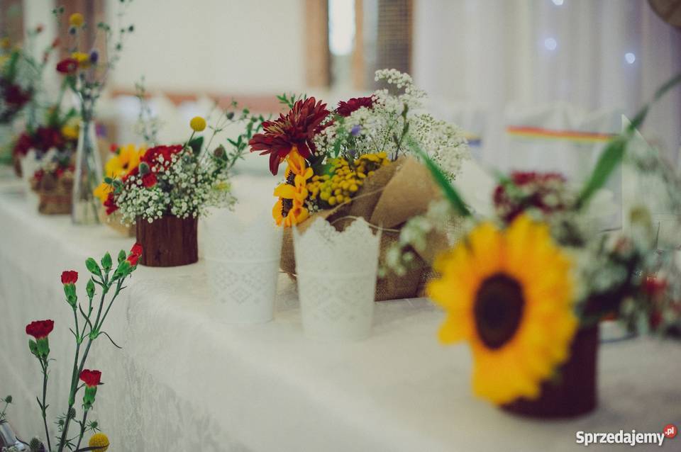 Dekoracje sal weselnych kościołów aut obsługa imprez