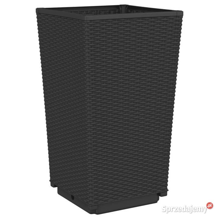 Donice ogrodowe 2 czarne 325x325x57 PP WM367848 Warszawa sprzedam