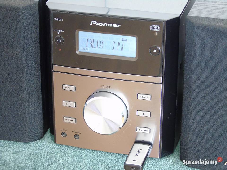Wieża Pioneer pilot CD USB mp3 AUX kolumny Jasło