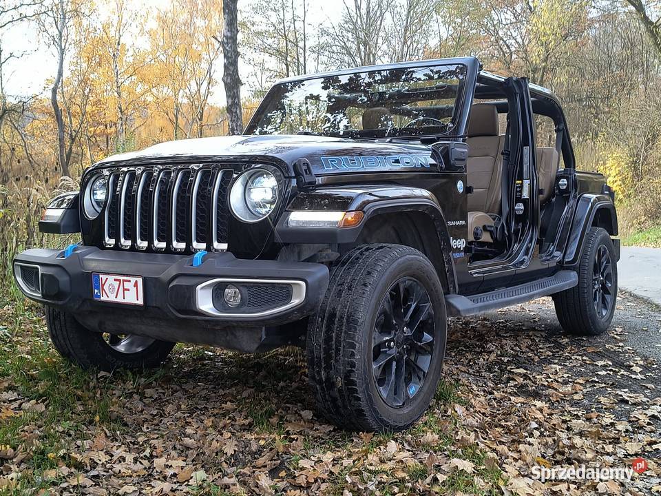 Jeep Wrangler Sahara 2022 4xe hybryda bogate hybryda Grębynice