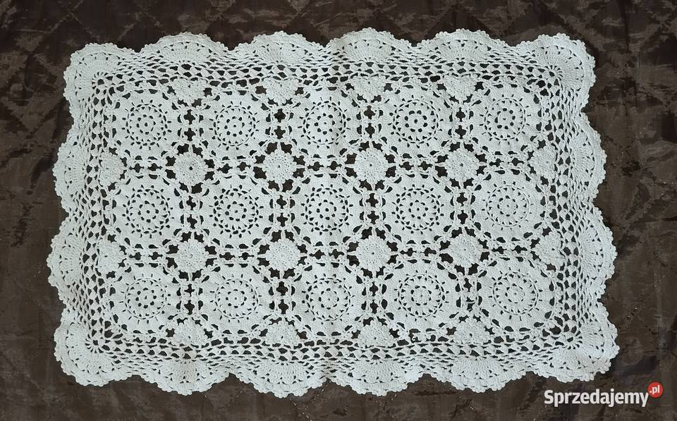 Serwetki koronka bawełniana szydełko z PRL Warszawa sprzedam