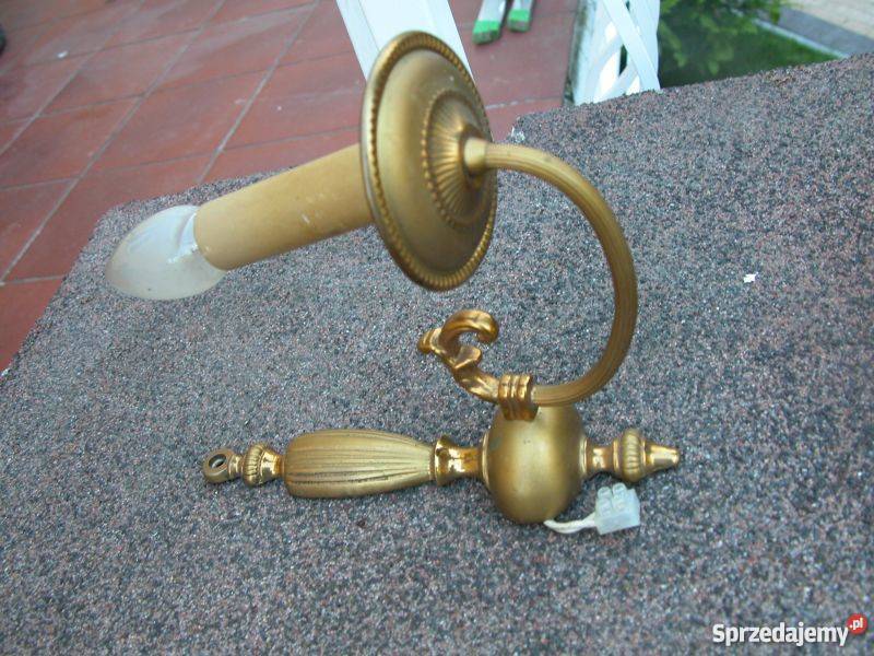 mosiężny kinkiet Wyposażenie wnętrz