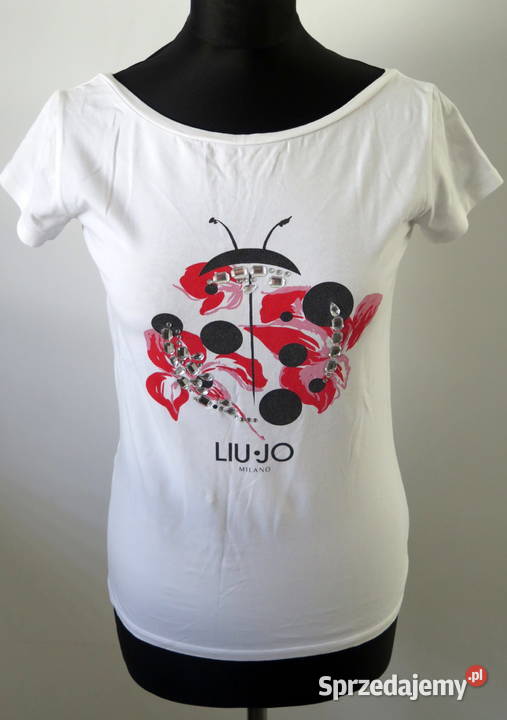 Nowa biała koszulka tshirt Liu Jo Milano r M 38 wielkopolskie Komorniki