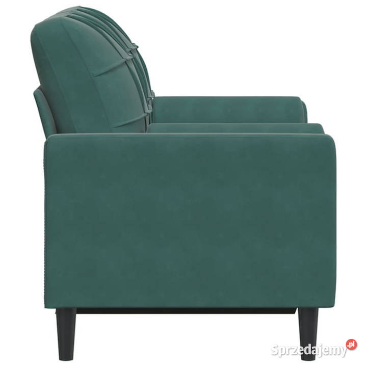 2osobowa sofa z poduszkami ciemnozielona 120 mazowieckie Warszawa