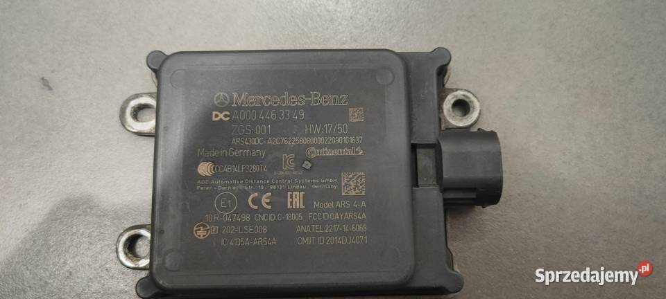 Radar zbliiżeniowy czujnik moduł Mercedes ciężarowe mazowieckie Warszawa