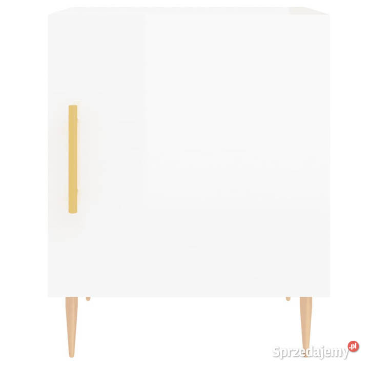 Szafki nocne 2 białe z połyskiem 40x40x50 Warszawa