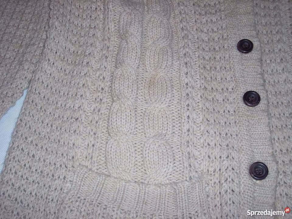 Wspaniały sweter ciepły kieszenie luźny 44 46 Nowy Sącz sprzedam