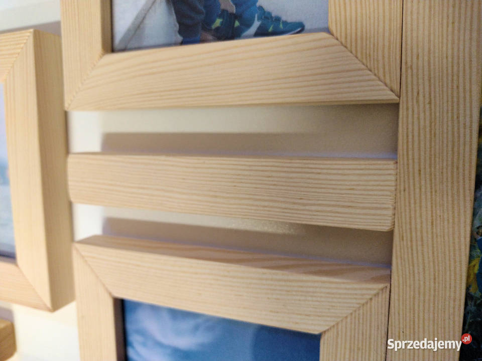 Drewniana Multirama Ramka na 13 zdjęć 10x15 Warszawa