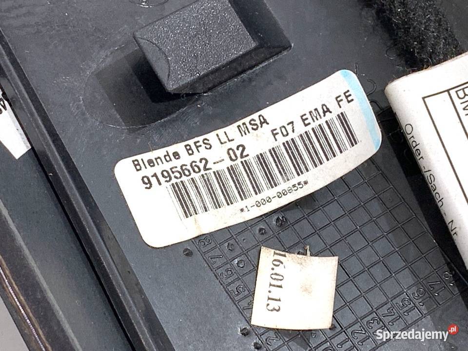 LISTWY DEKOR BMW F07 9185181 Hatchback 0917 osobowe