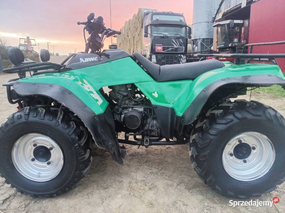 kawasaki klf 300 4x4 wyciagarka transport Lublin