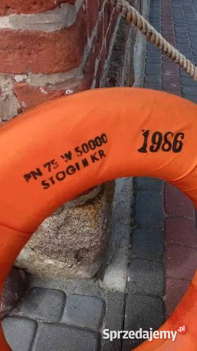 Stare koło ratunkowe 1986 PN 75 W 50000 stogi KR Antyki Markocin