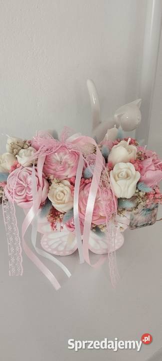 Flower box z świec sojowych Motyl Świece Wręczyca Wielka