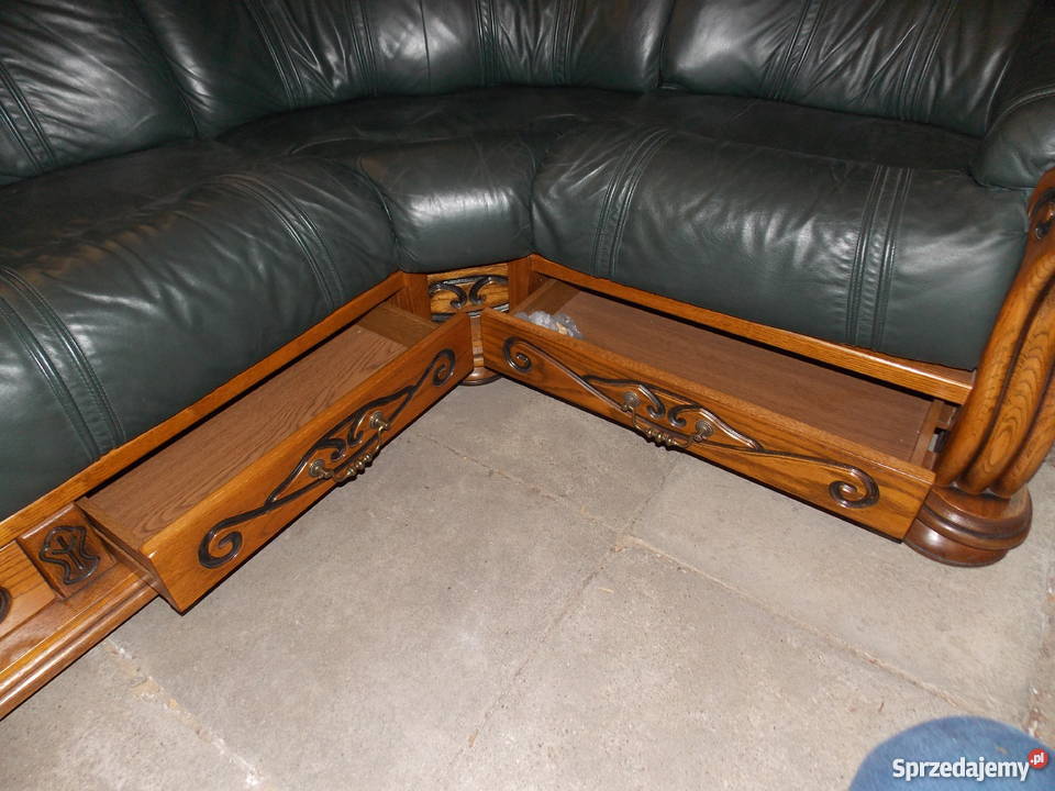 Narożnik ze skóry naturalnej Lulkowo