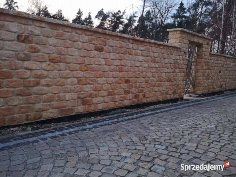 Kamień cegłą naturalny na ogrodzenie grilla łódzkie Radomsko