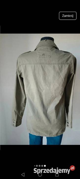 Kurtka jeansowa khaki wiatrówka jesień 2YK Wiatrówka  Kurtki i płaszcze Krosno