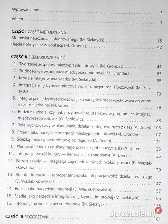Program nowa szkoła Integracja sprzedam