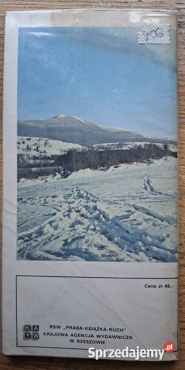 Bieszczady Edward Moskała mapka Kraków