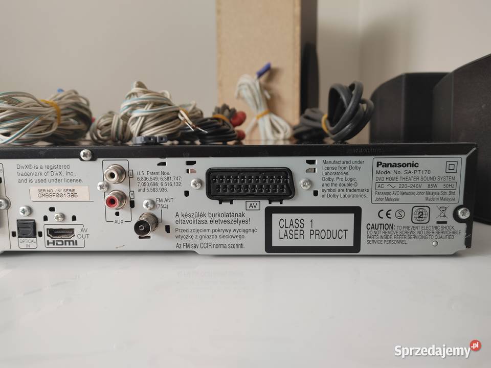 Panasonic SAPT170 51 DVD Home Theater adapter Kraków