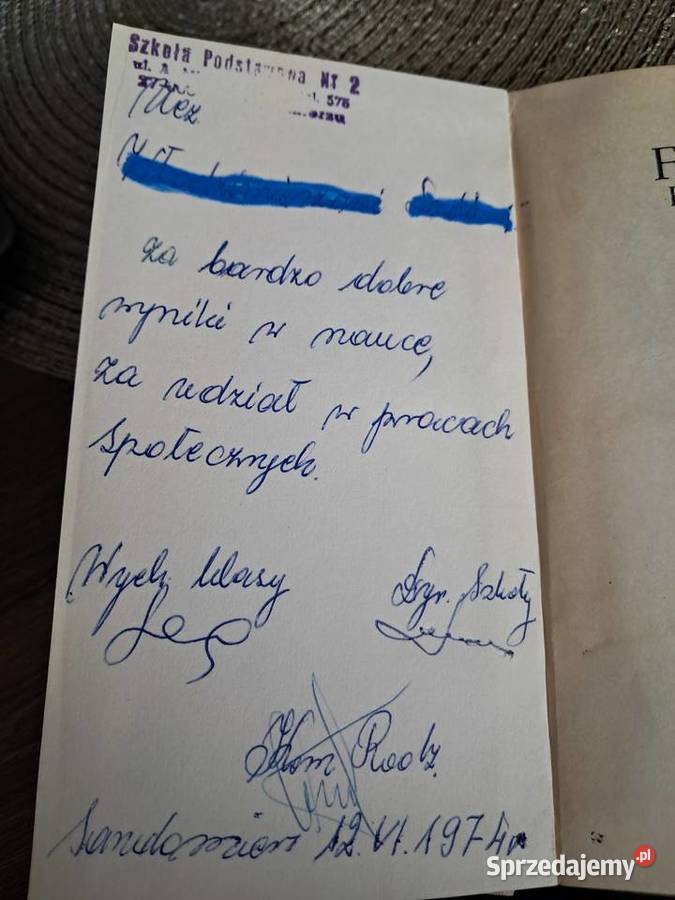 książka z 1972r z dedykacją komedie Aleksander świętokrzyskie Sandomierz