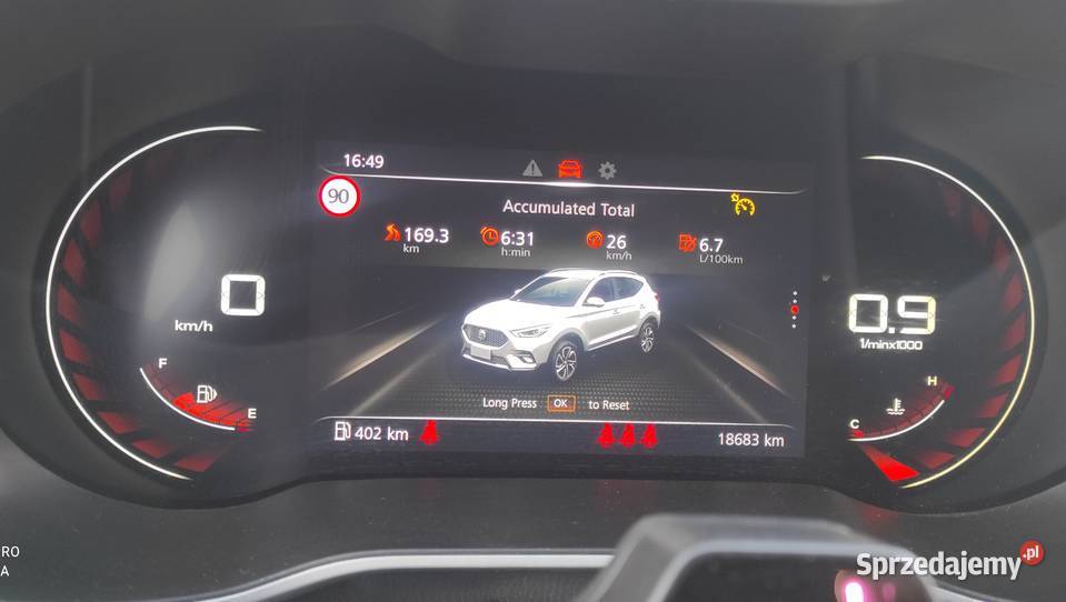 MG ZS salon Polska bogate wyposażenie przebieg Kielce