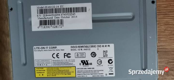 Nagrywarka DVDRW Liteon do PC i laptopa łódzkie Sieradz