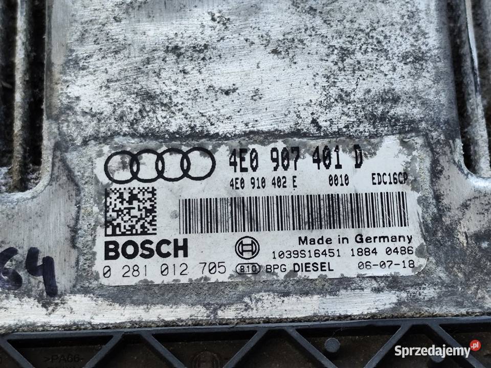 A8 D3 30tdi Asb Sterownik Silnika Audi Czujniki i sterowniki wielkopolskie