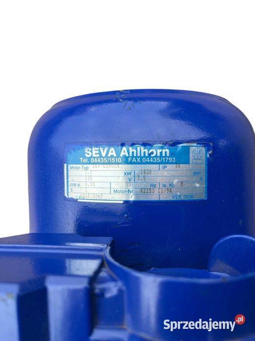 Silnik elektryczny SEVA 11kW 1430 obrmin 230V Tuliszków
