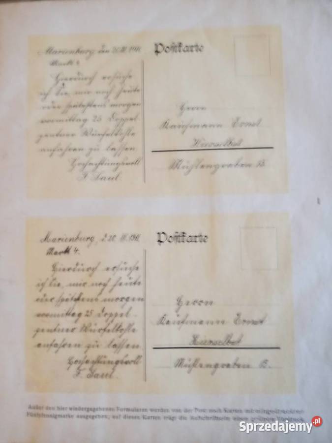 Niemiecka broszura pocztowa 1911 Szczecinek