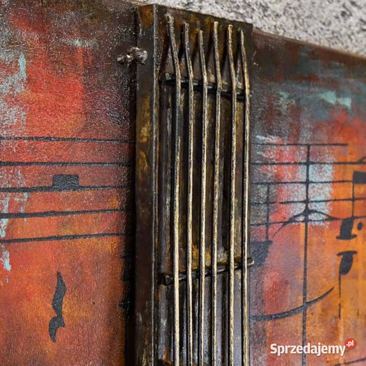 Obraz metalowy 3D LOFT MUZYKA BLUES 40x60 Chmielnik