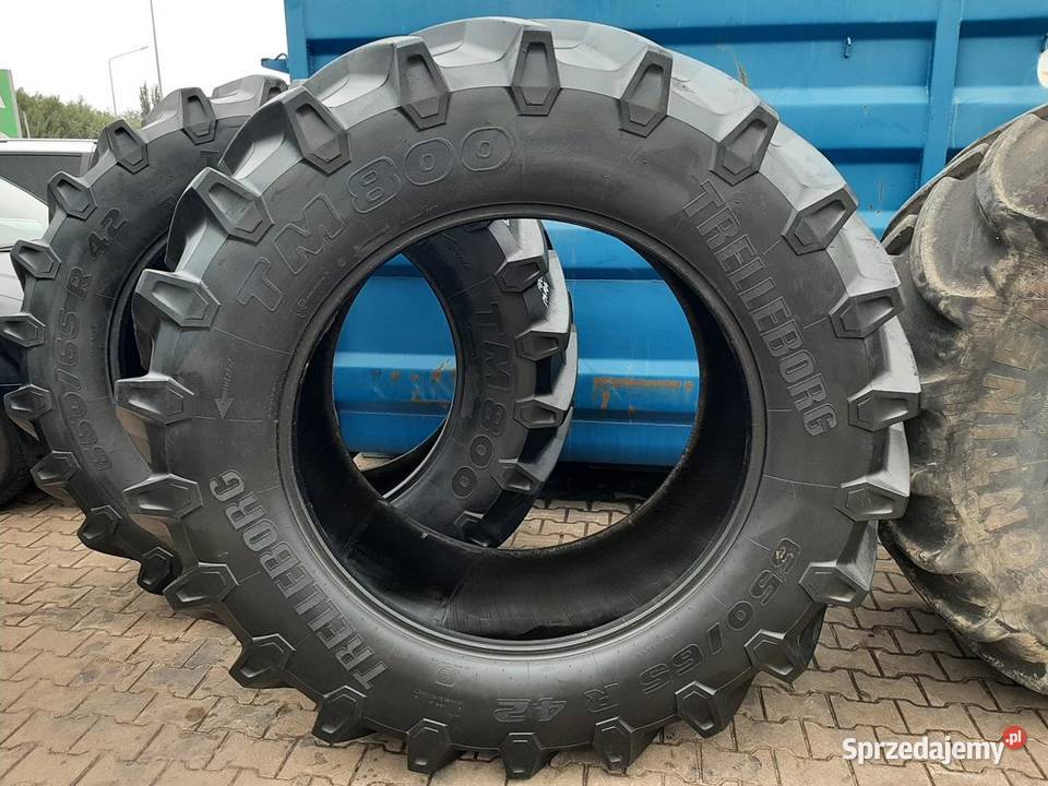 2x Opona używana rolnicza 65065R42 TRELLEBORG Zaścianki sprzedam