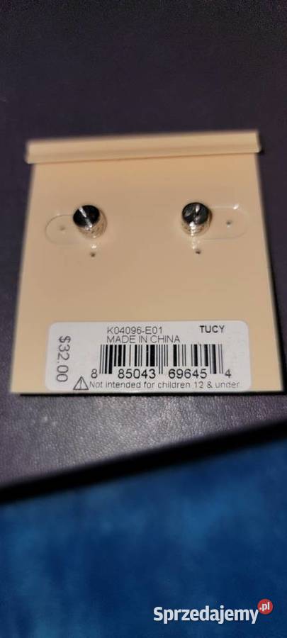 Kenneth Cole Srebrne Kolczyki sprzedam