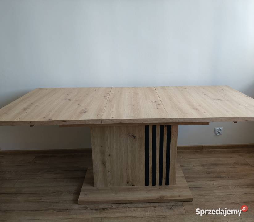 Stół rozkładany Dąb Artisan z lamelami 140180 Zabrze sprzedam