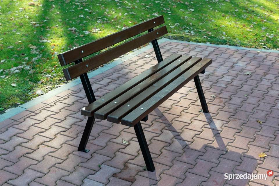 ŁAWKA stalowa z oparciem PARKOWA OGRODOWA Warszawa