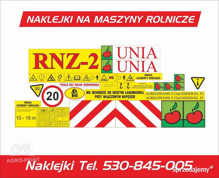 Naklejki Unia RNZ 2 wielkopolskie Pleszew