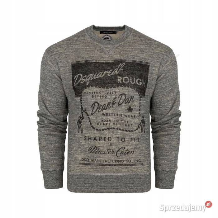 Nowa Bluza DSQUARED2 Rough Zip Grey org