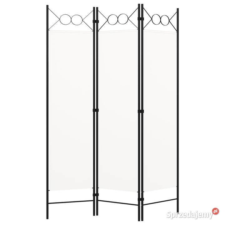 vidaXL Parawan 3panelowy biały 120 x 180 mazowieckie Warszawa